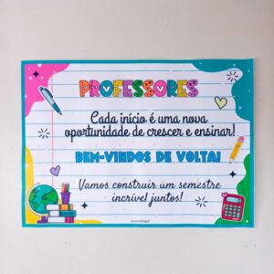 ðPAINEL BEM-VINDOS DE VOLTA -  Professores e equipeð