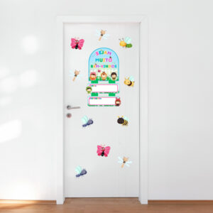 ð¼IDENTIFICAÇÃO DE PORTA. TEMA: Bichinhos de jardim ðª²