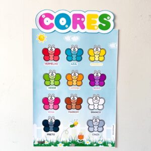 ð¼ PAINEL CORES. TEMA: Bichinhos de jardimð