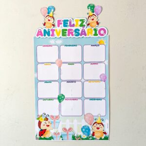 ð¦ANIVERSARIANTES. TEMA: Bichinhos de jardimðð