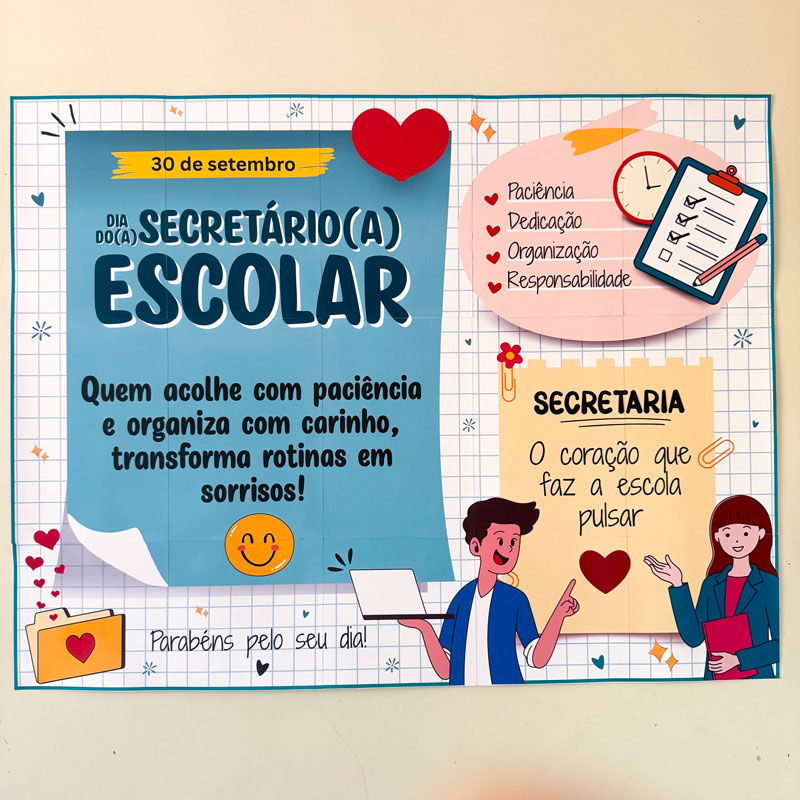 👩🏻‍💻KIT DIA DO(A) SECRETÁRIO(A) ESCOLAR