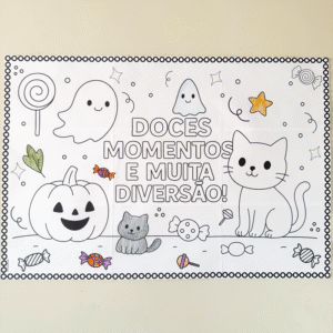ð¦PAINEL PARA COLORIR - Halloween ð‍⬛