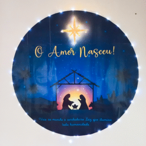 ðPAINEL O AMOR NASCEU - Natal Cristão ð
