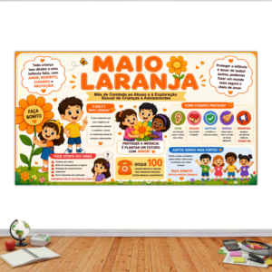 ð§¡ PAINEL MAIO LARANJA – PROTEJER A INFÂNCIA É DEVER DE TODOSð»