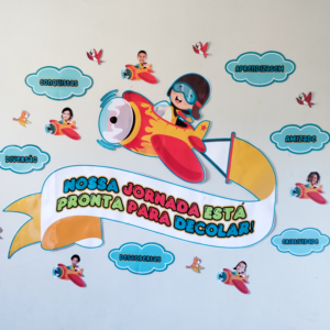 ✨ PAINEL INTERATIVO –  PRONTOS PARA DECOLAR! VOLTA ÀS AULAS✈️ð