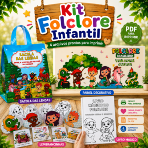 Kit Folclore Infantil para Sala de Aula