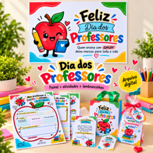 ð KIT MAÇÃ DO SABER - DIA DOS PROFESSORES